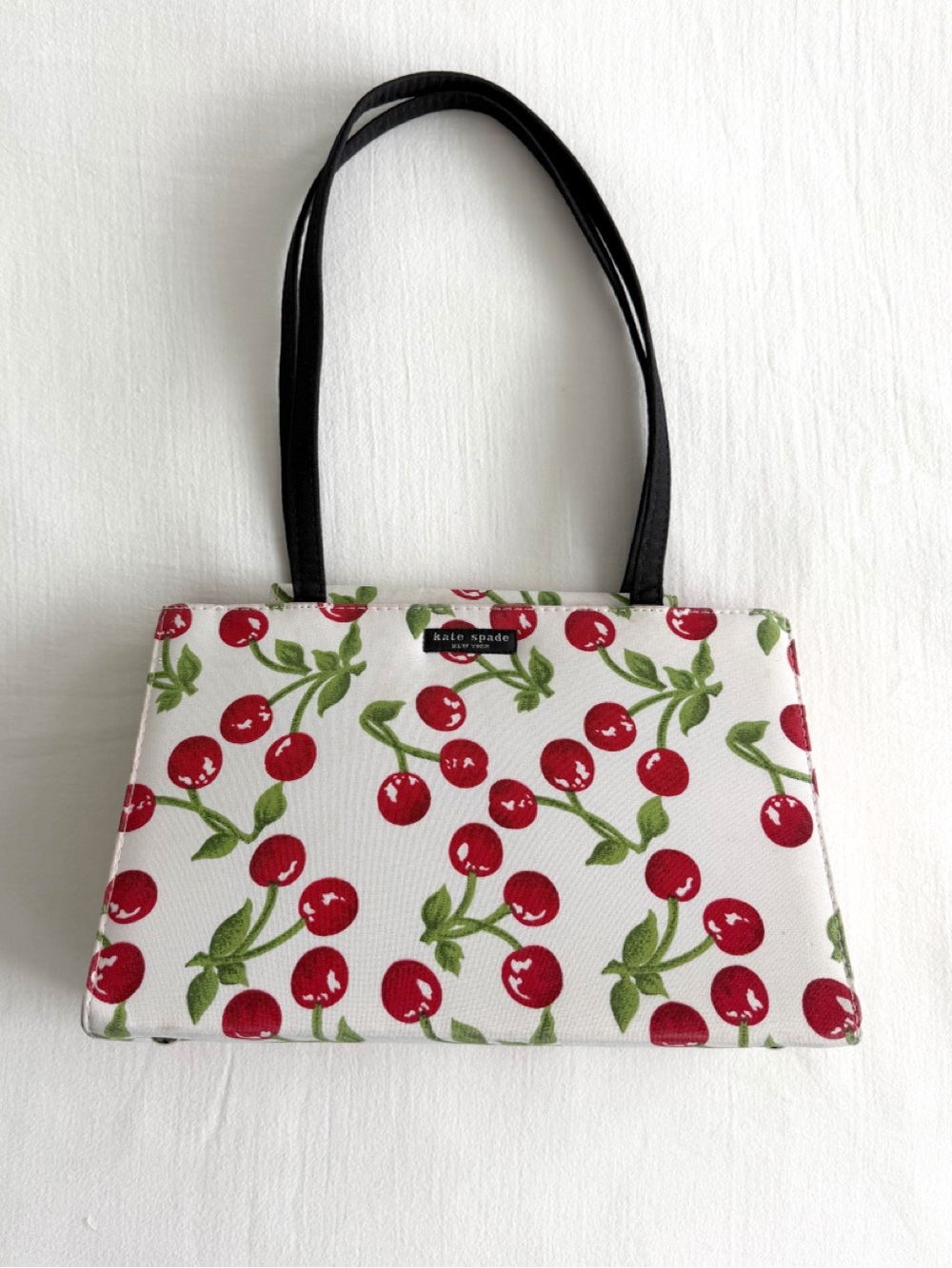 Vintage Kate Spade Cherry Print Tote Bag